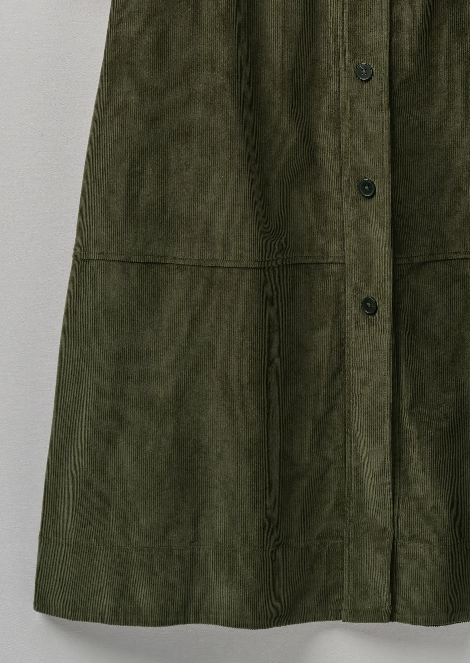 Soft Organic Cord Neat Dress | Tent Green sold by TOAST product image thumbnail 5