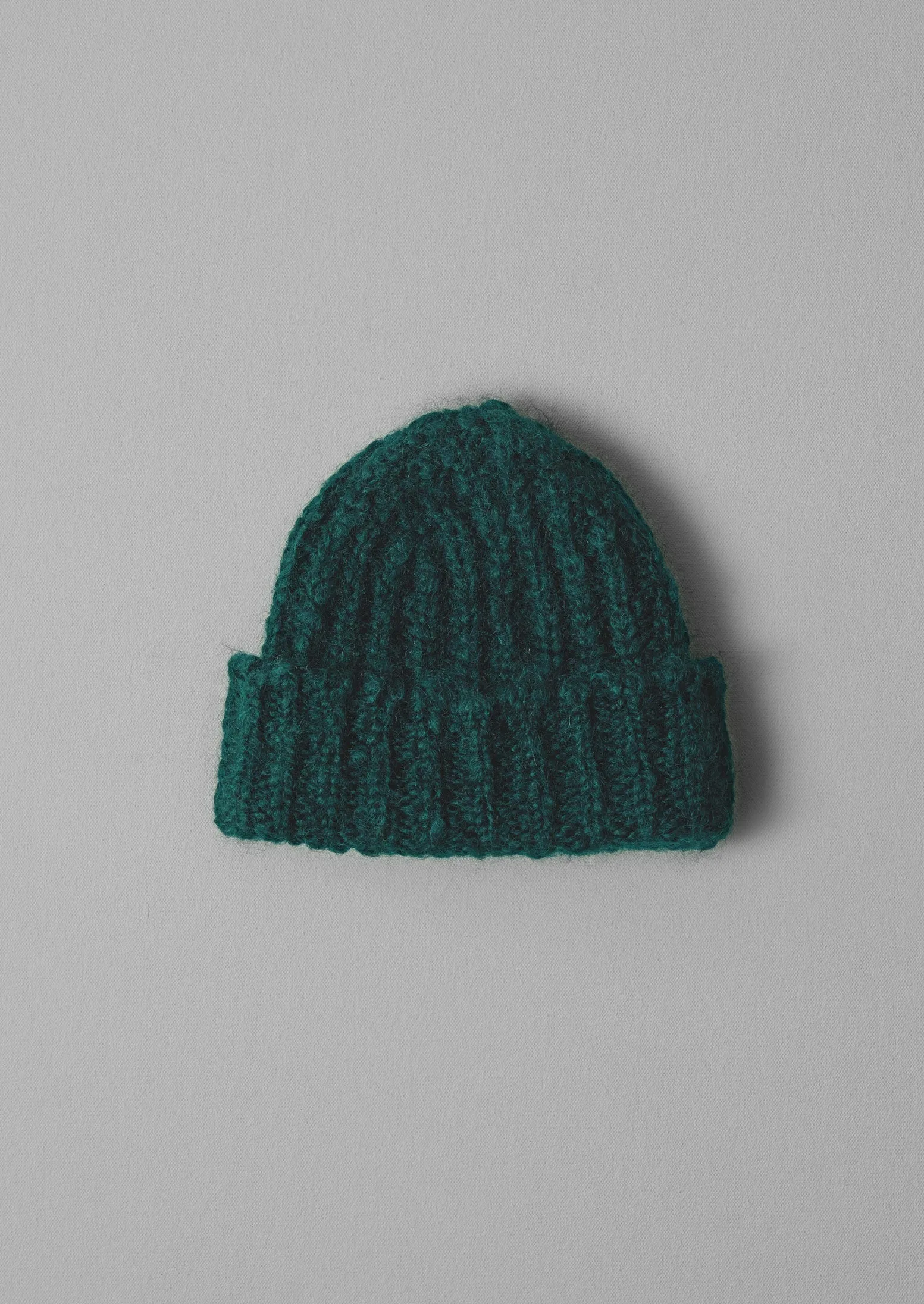 Ribbed Mohair Hat | Deep Forest sold by TOAST