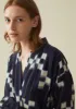 Grid Check Ikat Jacket | Denim Blue/Ecru sold by TOAST