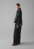 Seersucker Check Round Collar Jacket | Black Indigo sold by TOAST