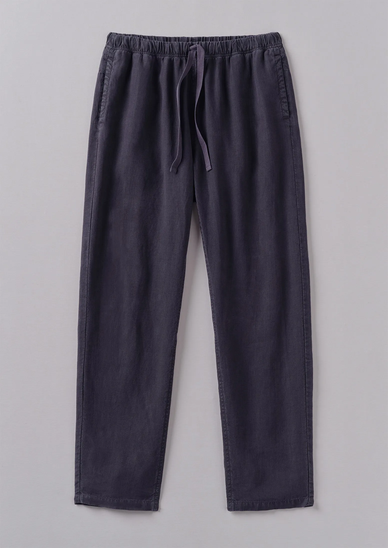Alfie Garment Dyed Linen Trousers | Slate sold by TOAST
