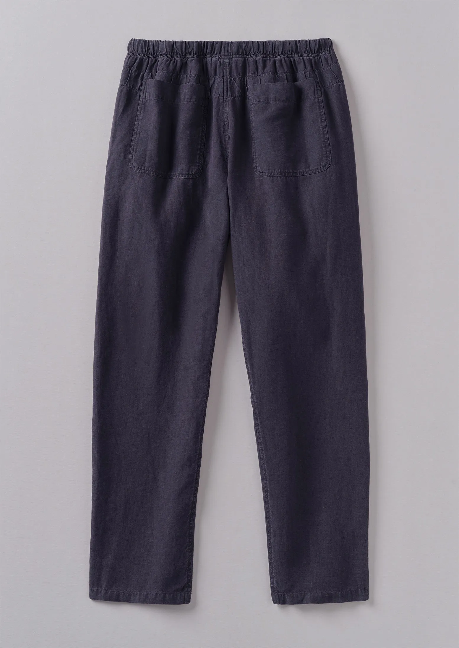 Alfie Garment Dyed Linen Trousers | Slate sold by TOAST product image thumbnail 5