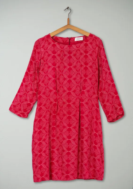 Reworn Airi Dress Size 12 (407) | Raspberry sold by TOAST