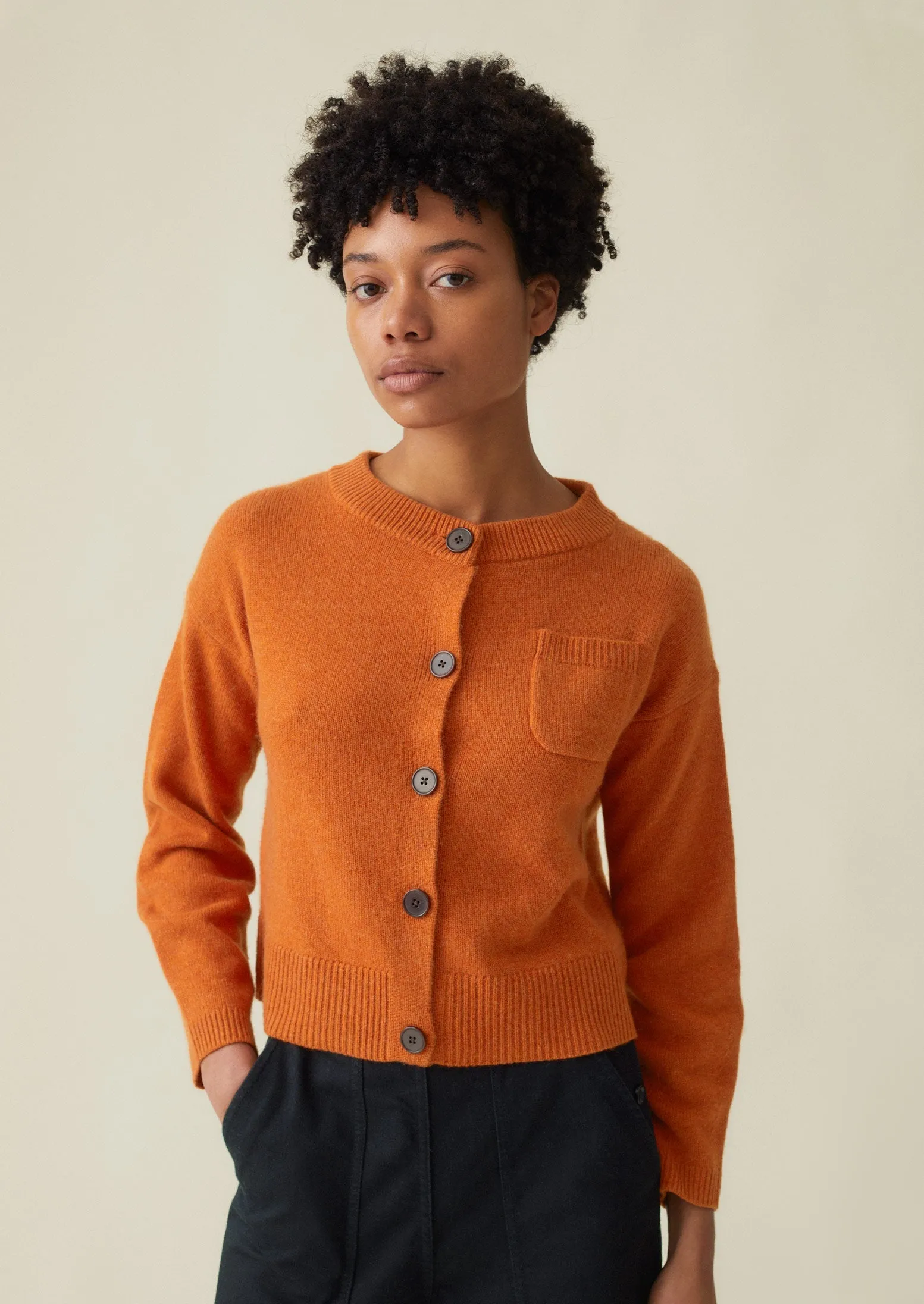 Wool Cashmere Cardigan | Spice sold by TOAST product image thumbnail 3