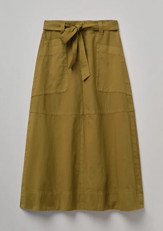 A Line Cotton Linen Skirt | Breen sold by TOAST