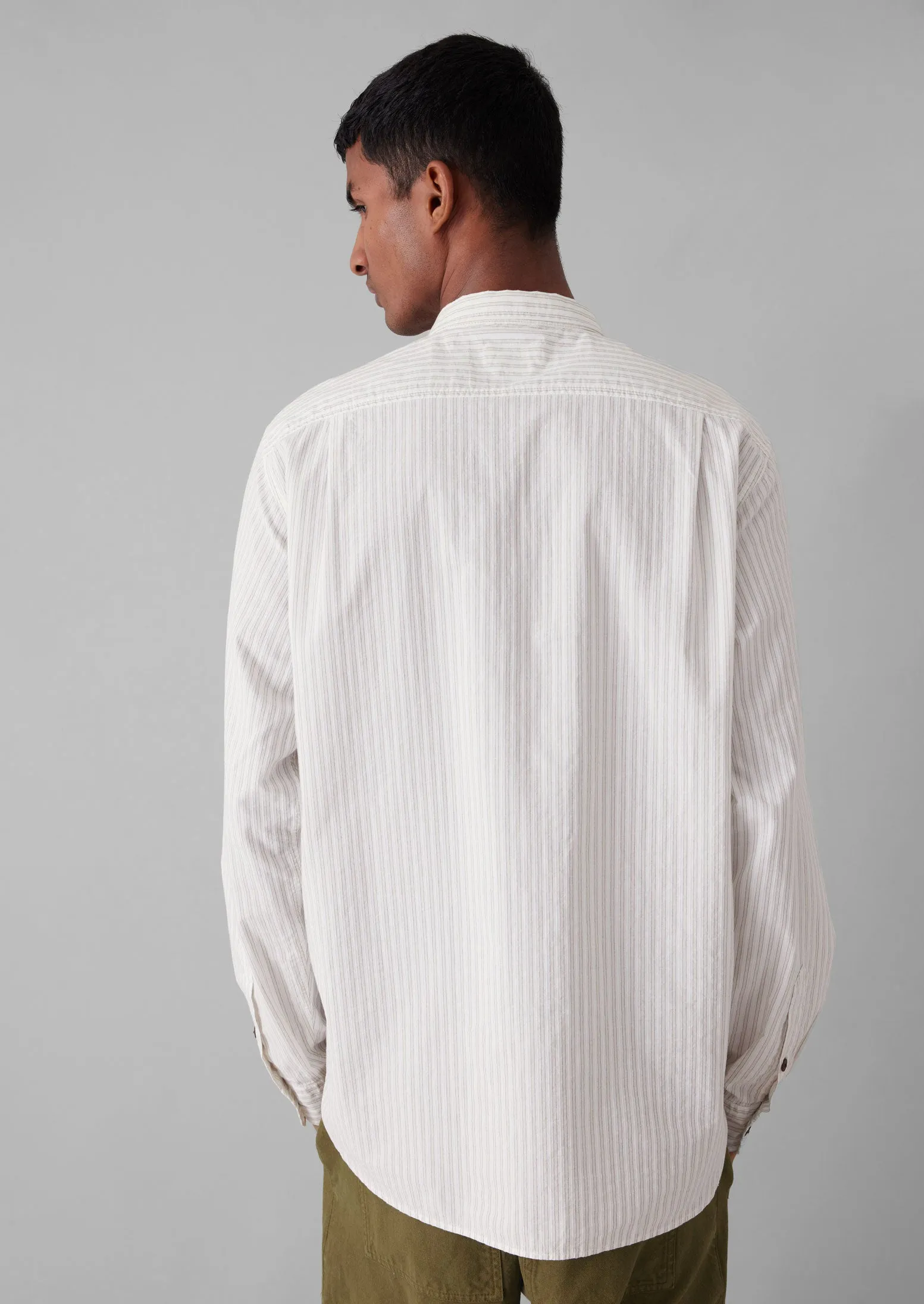 Jacquard Stripe Shirt | Shale Stone sold by TOAST product image thumbnail 5