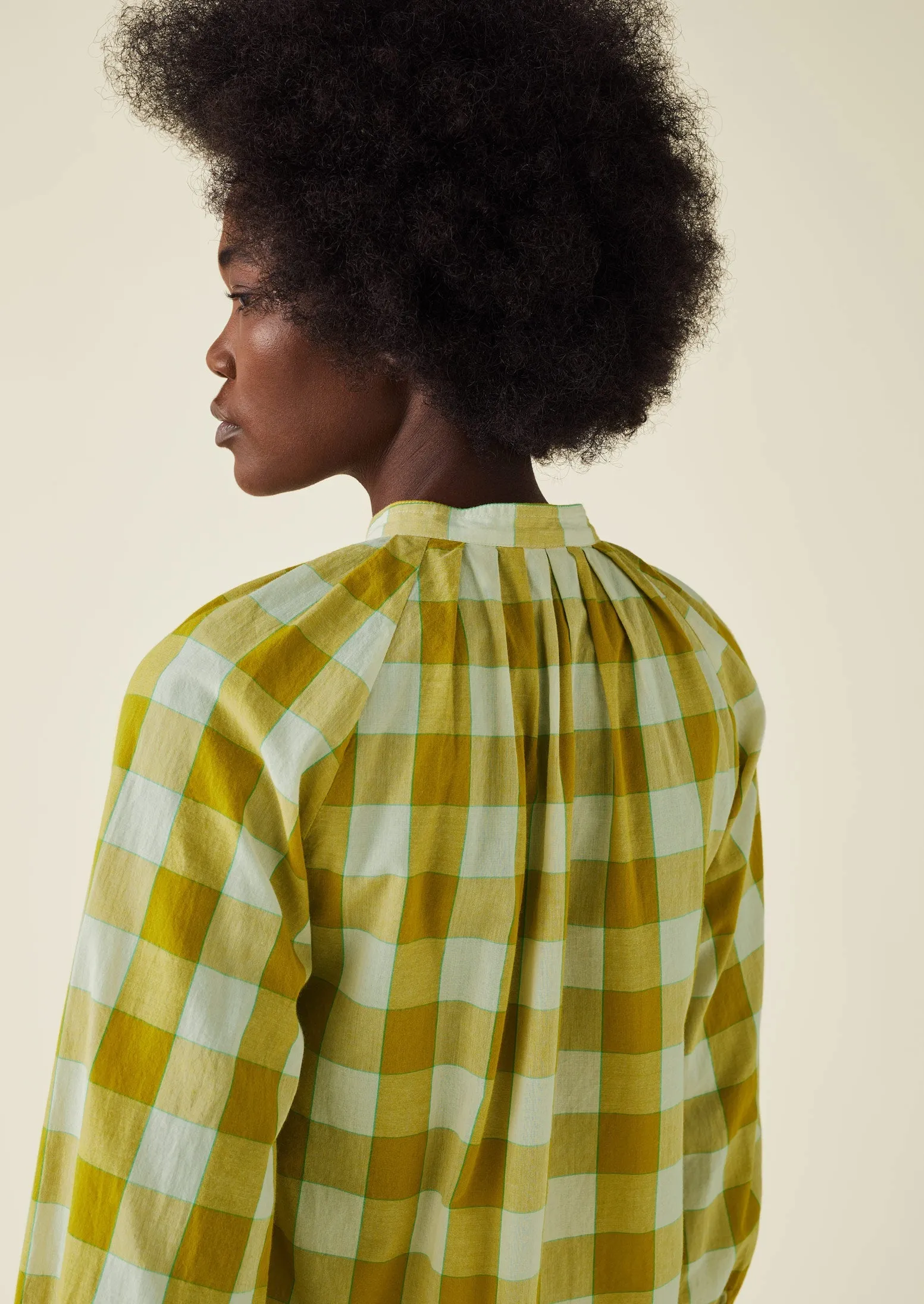 Gingham Check Cotton Shirt | Pomelo sold by TOAST product image thumbnail 5