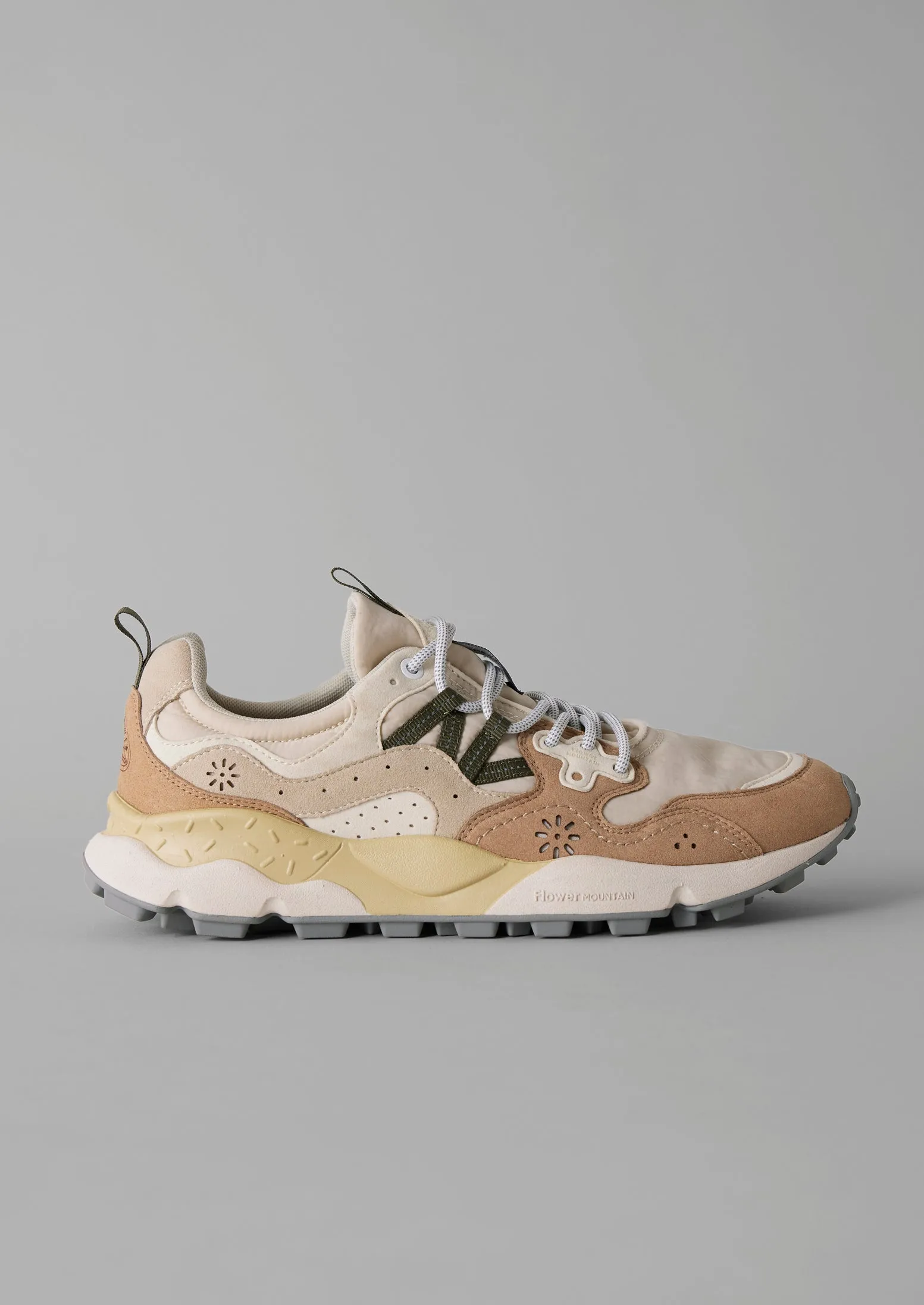 Flower Mountain Yamano Kaiso Panelled Trainers | Ecru/Beige sold by TOAST product image thumbnail 2