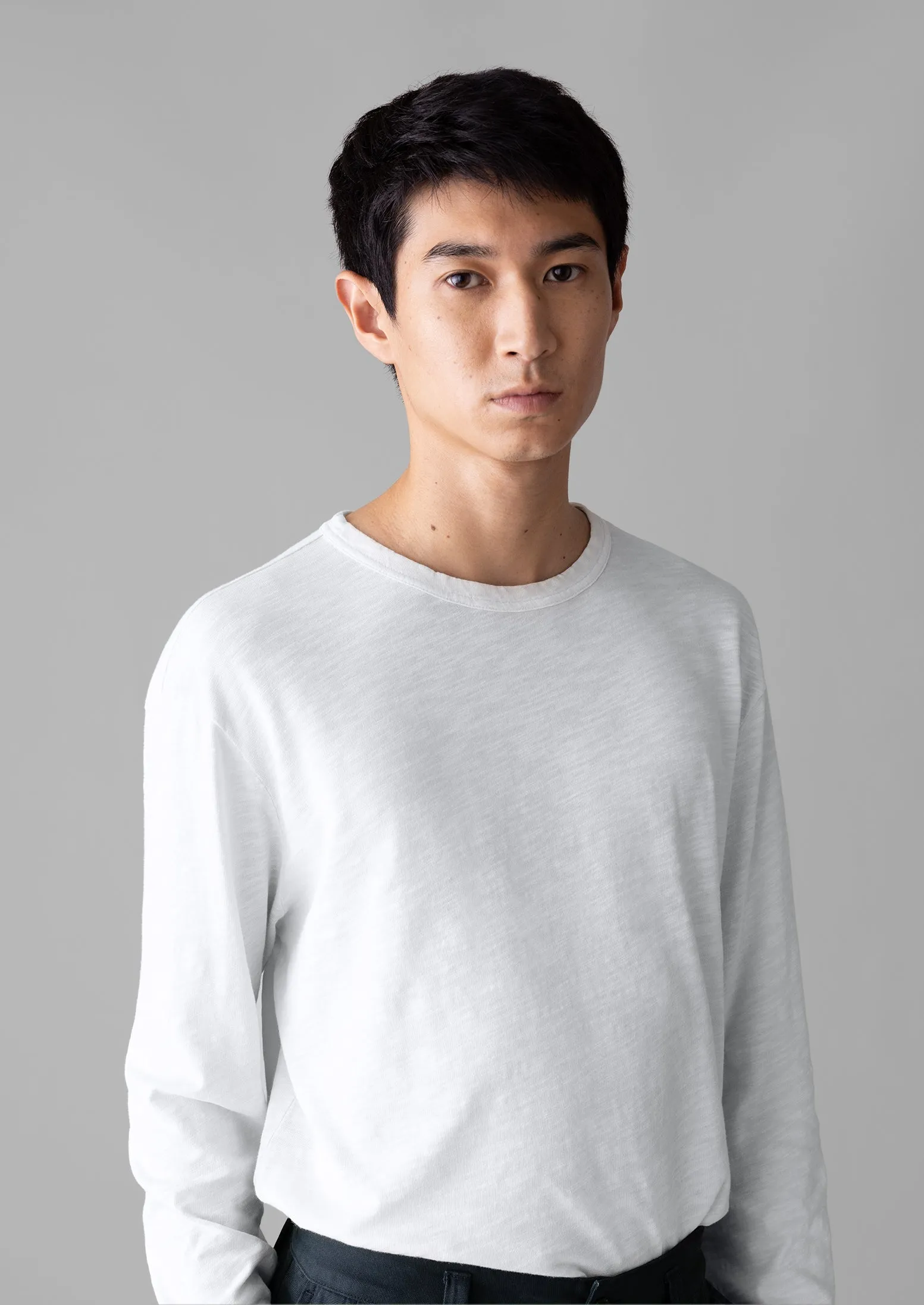 Frank Cotton Long Sleeve Tee | Chalk sold by TOAST product image thumbnail 4
