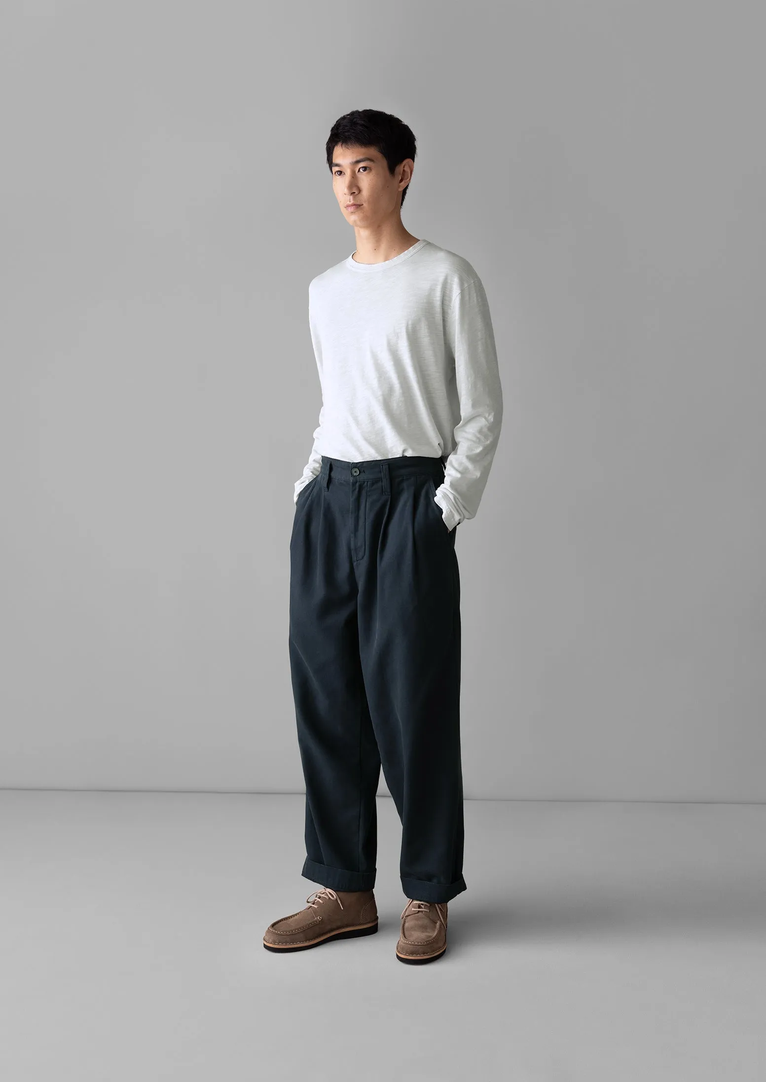 Frank Cotton Long Sleeve Tee | Chalk sold by TOAST product image thumbnail 3