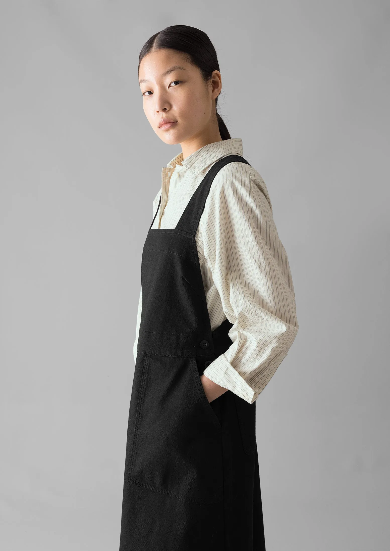 Denim Pinafore Dress | Black sold by TOAST product image thumbnail 5
