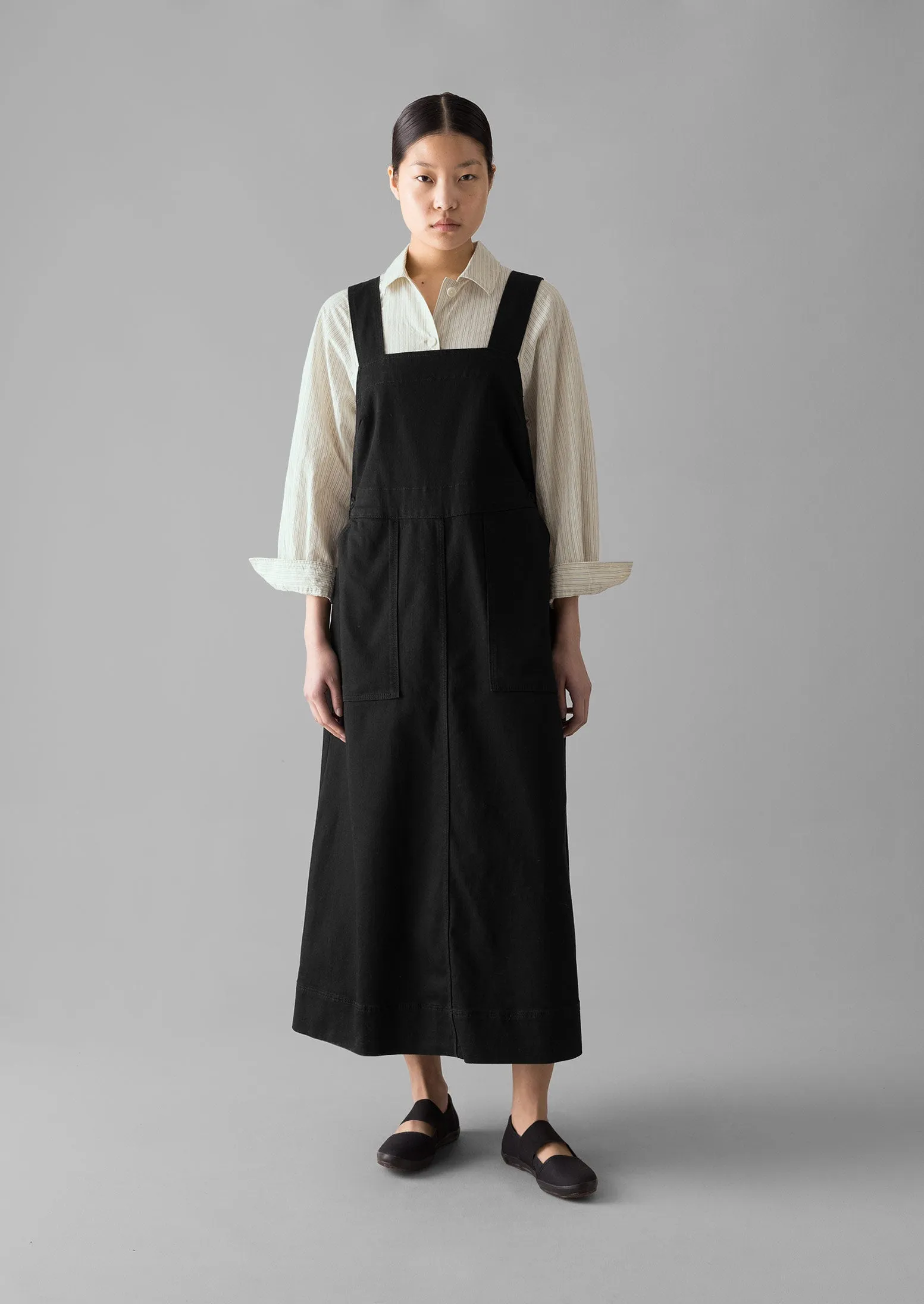 Denim Pinafore Dress | Black sold by TOAST product image thumbnail 2