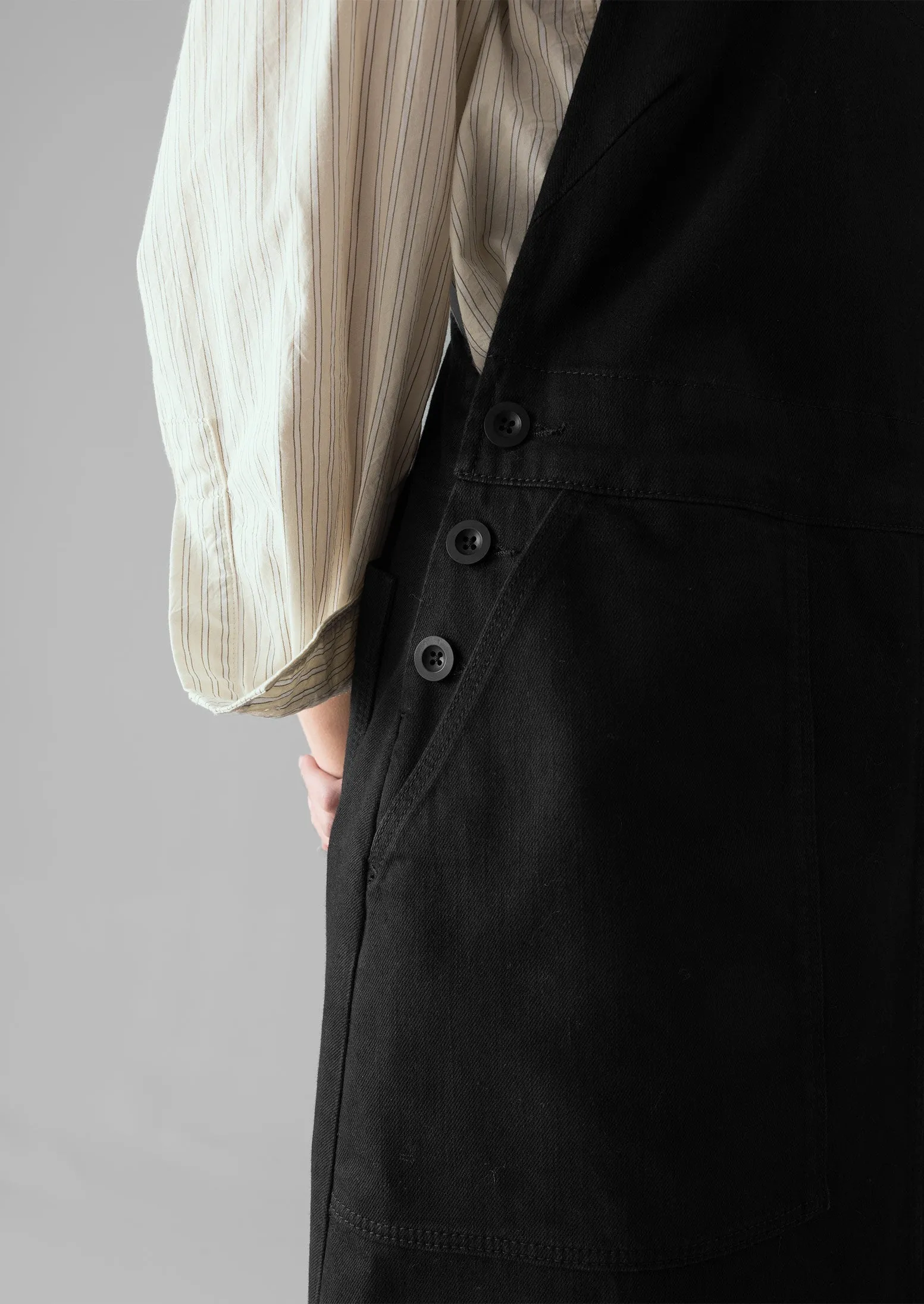 Denim Pinafore Dress | Black sold by TOAST product image thumbnail 3