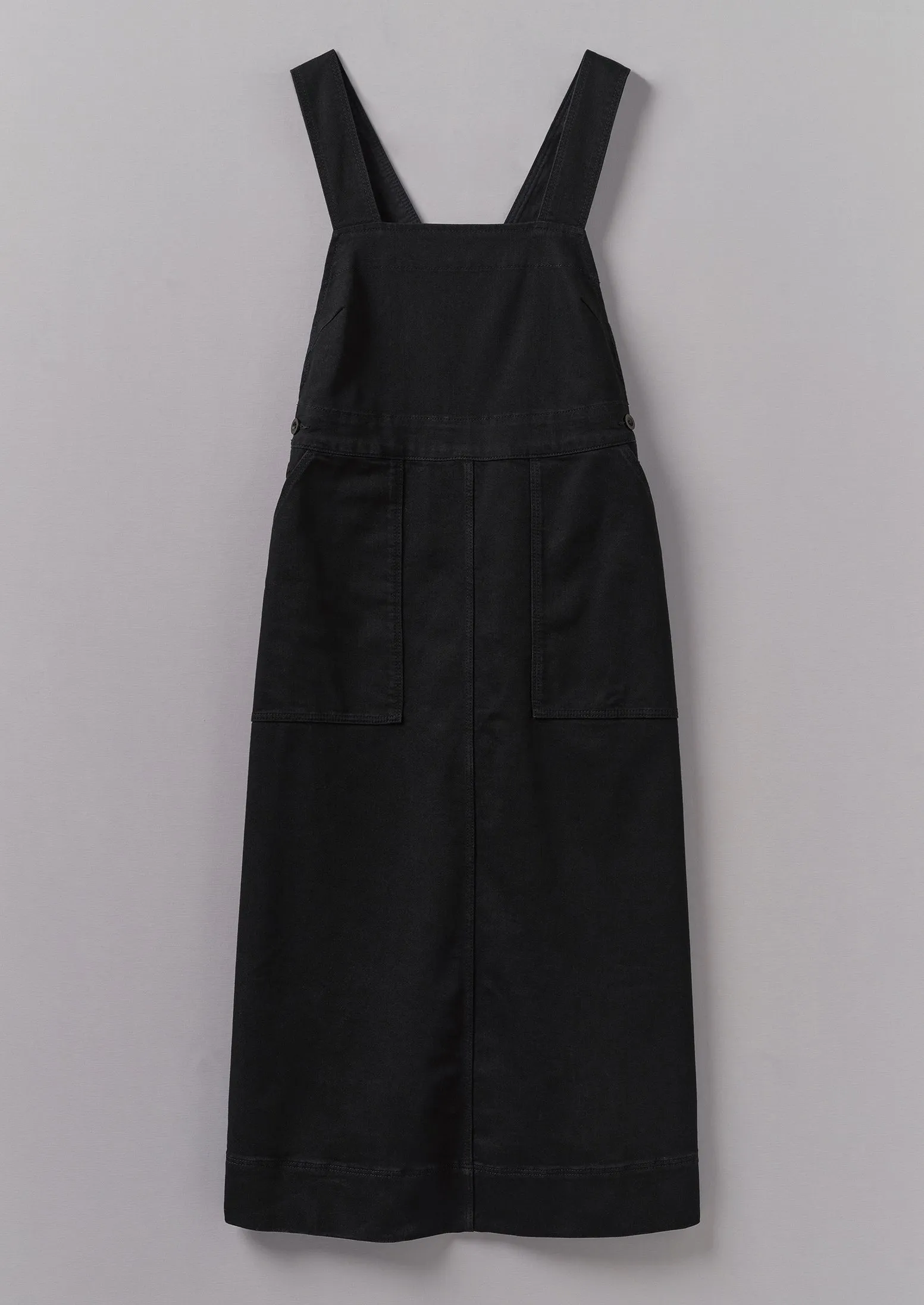 Denim Pinafore Dress | Black sold by TOAST