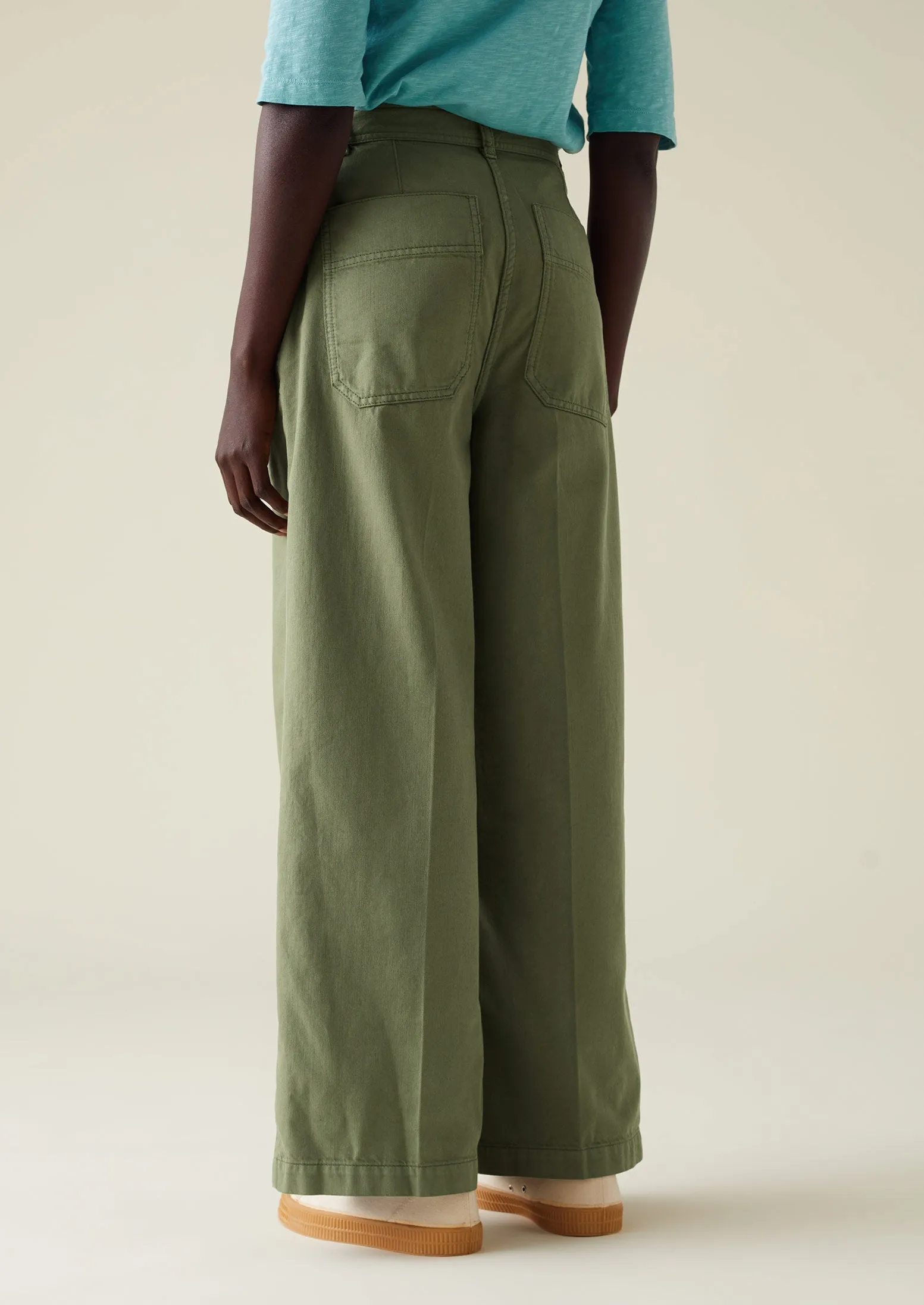 Garment Dyed Organic Denim Trousers | Willow sold by TOAST product image thumbnail 4