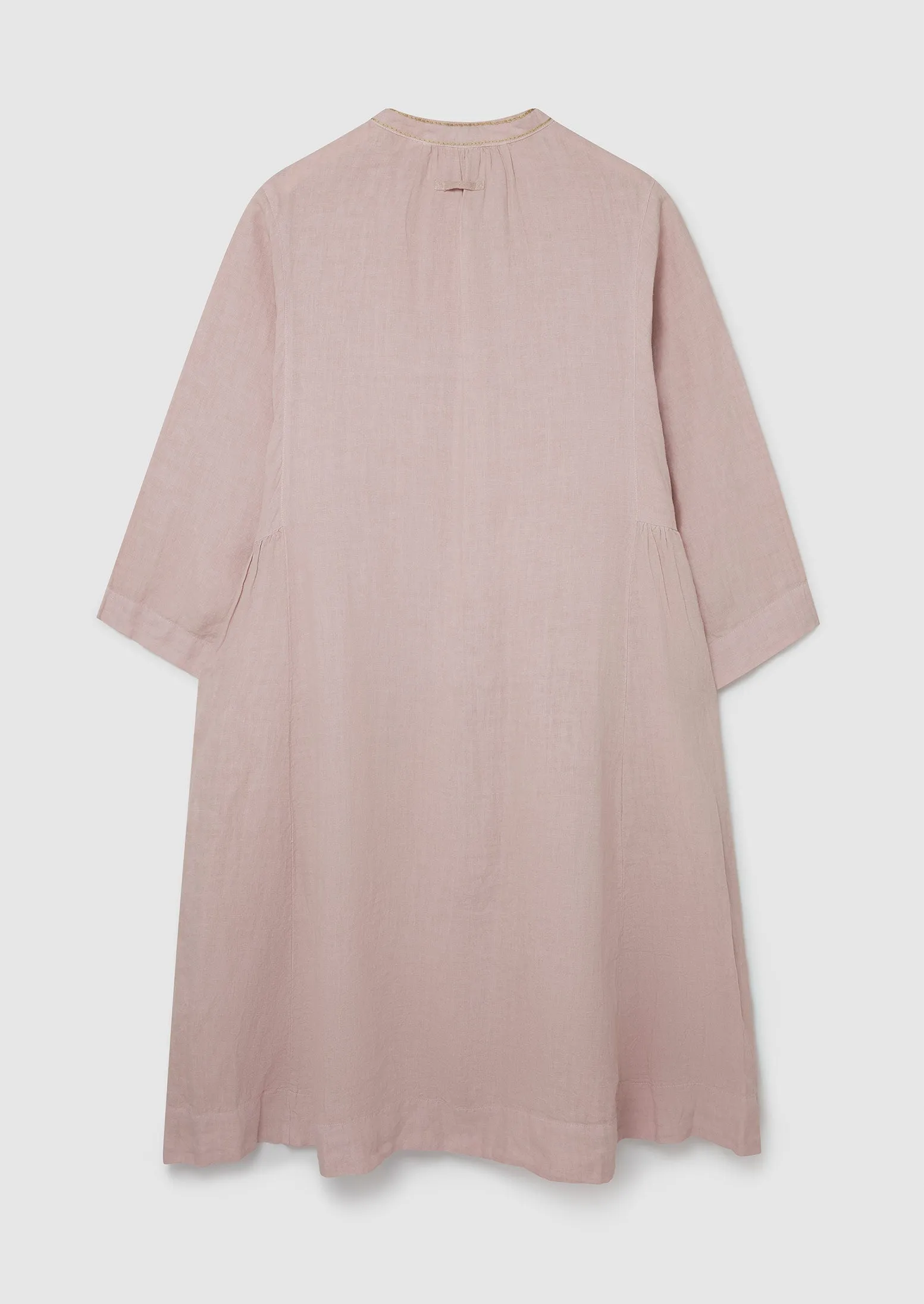 Renewed Garment Dyed Linen Shirt Dress Size M | Pink Smoke sold by TOAST product image thumbnail 2