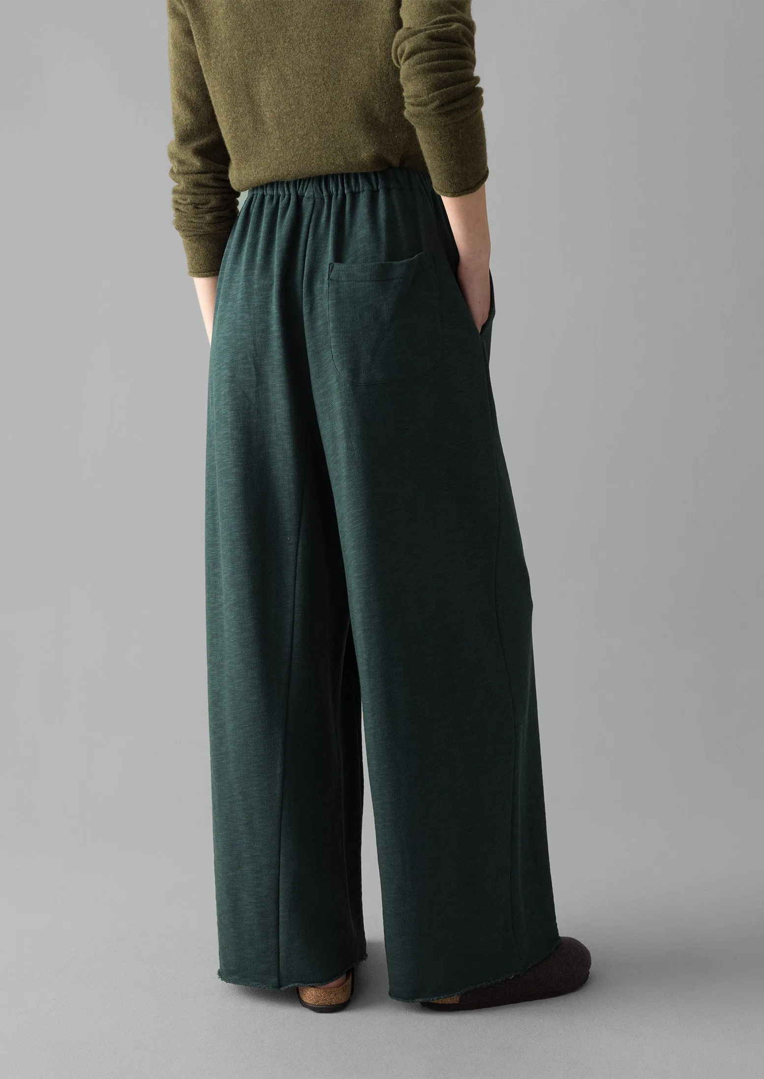 Loop Back Jersey Wide Leg Trousers | Puck sold by TOAST product image thumbnail 4