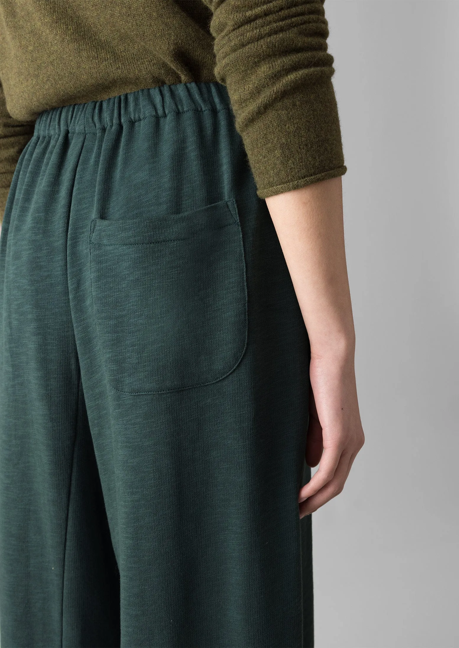 Loop Back Jersey Wide Leg Trousers | Puck sold by TOAST product image thumbnail 5