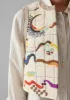 Abstract Hand Embroidered Gilet | Moonstone/Multi sold by TOAST