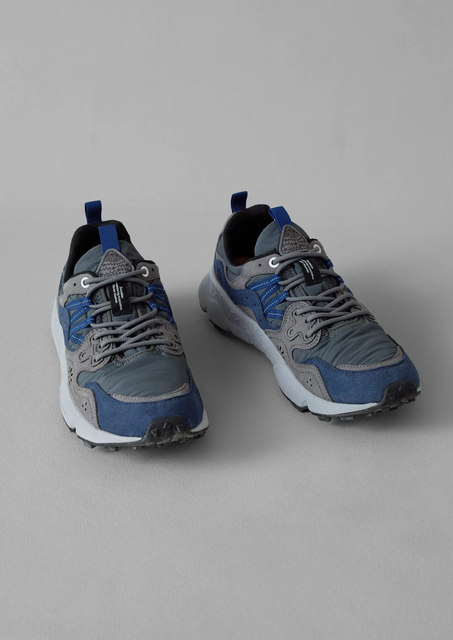 Flower Mountain Yamano Panelled Trainers | Charcoal sold by TOAST