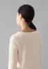 Lia Garment Dyed Boat Neck Tee | Chalk sold by TOAST