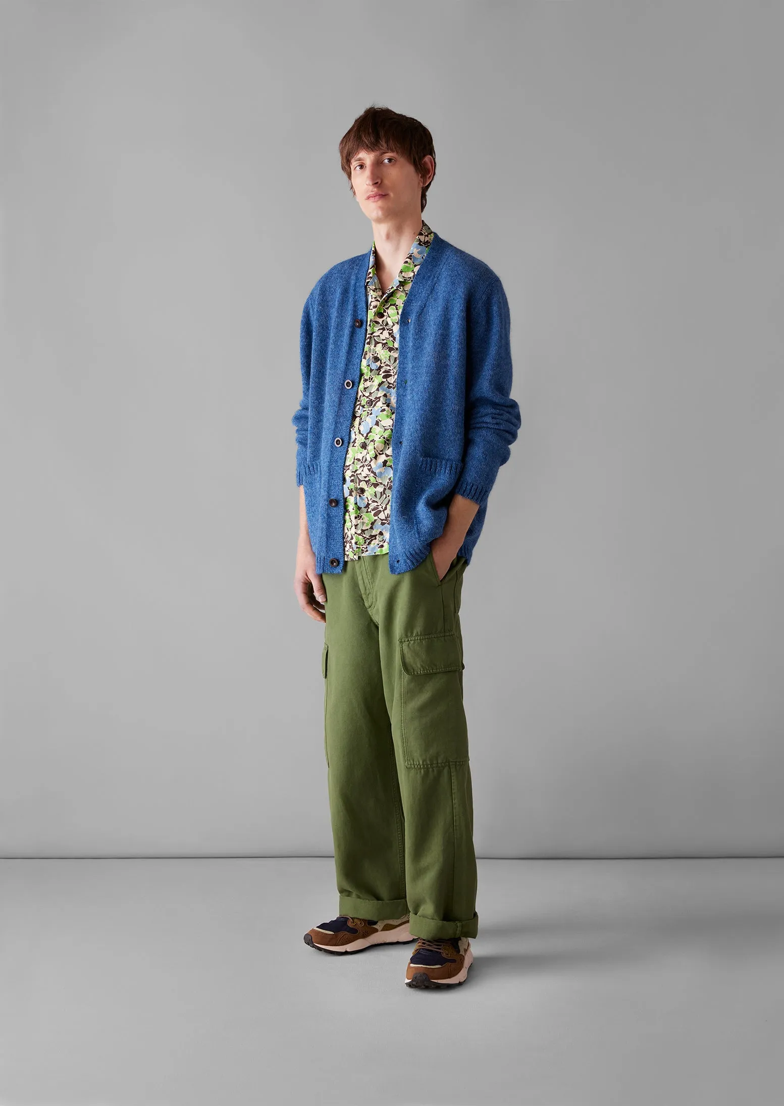 High V-Neck Cardigan | Flask Blue sold by TOAST product image thumbnail 4