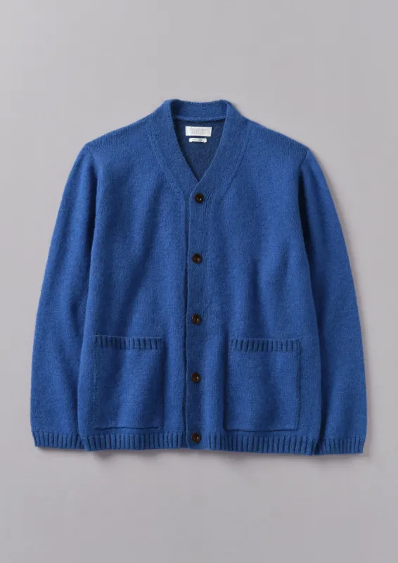 High V-Neck Cardigan | Flask Blue sold by TOAST
