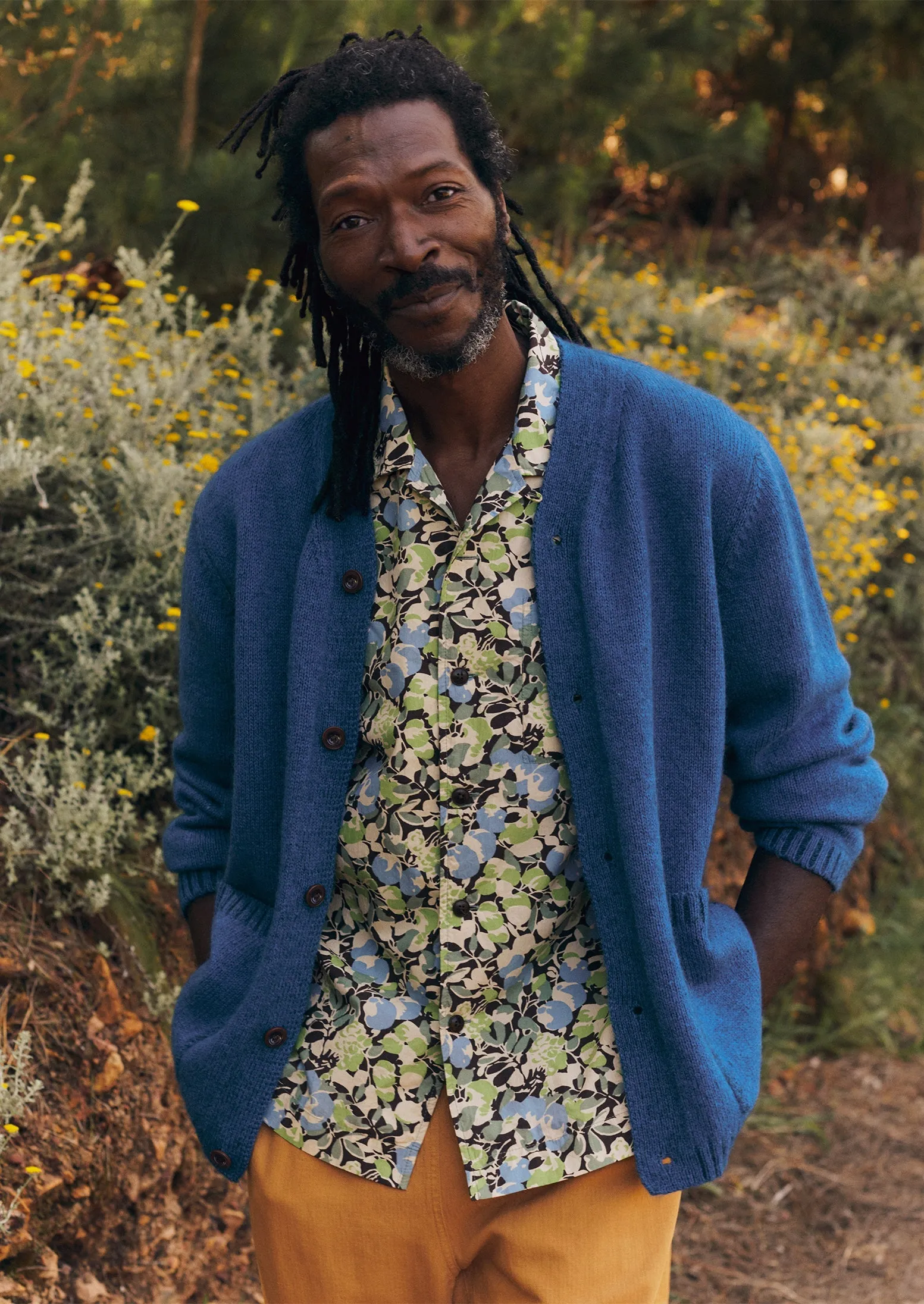 High V-Neck Cardigan | Flask Blue sold by TOAST product image thumbnail 2