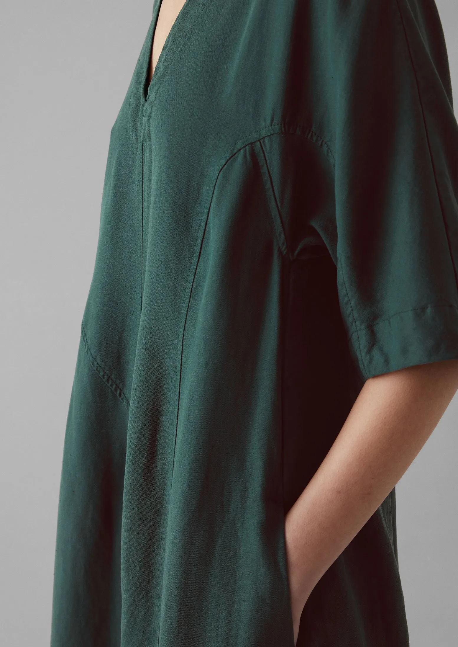 Linen Herringbone Panel Dress | Scarab sold by TOAST product image thumbnail 3