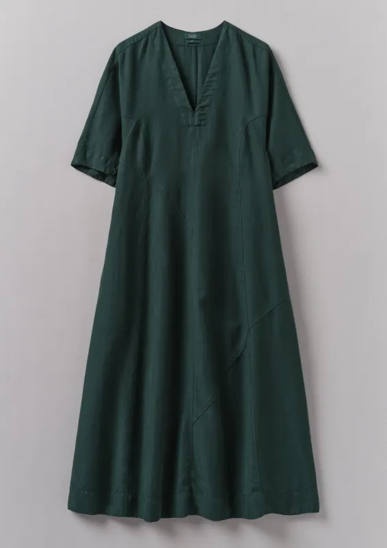 Lyocell Linen Herringbone Panel Dress | Scarab sold by TOAST