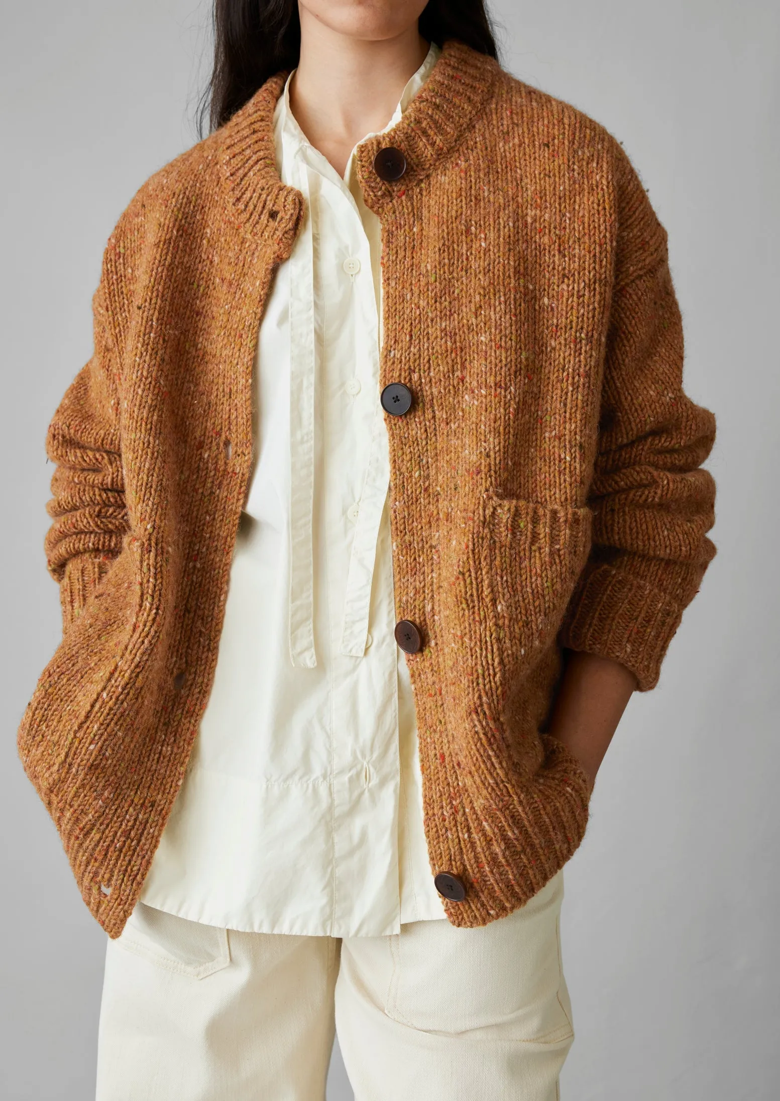 Donegal Wool Knitted Jacket | Marmalade sold by TOAST product image thumbnail 3