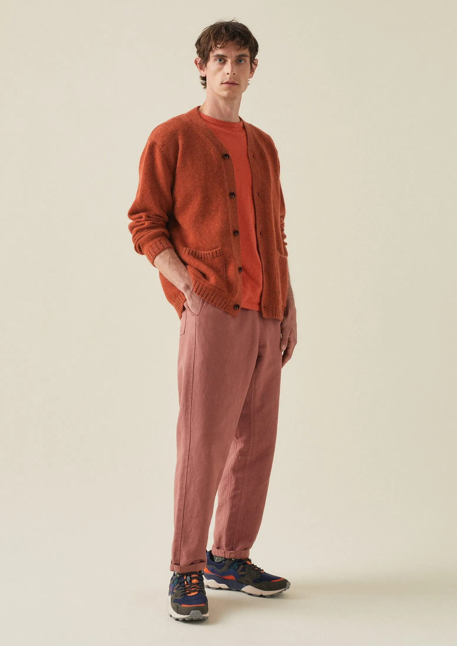 High V-Neck Cardigan | Tomato Red sold by TOAST product image thumbnail 4