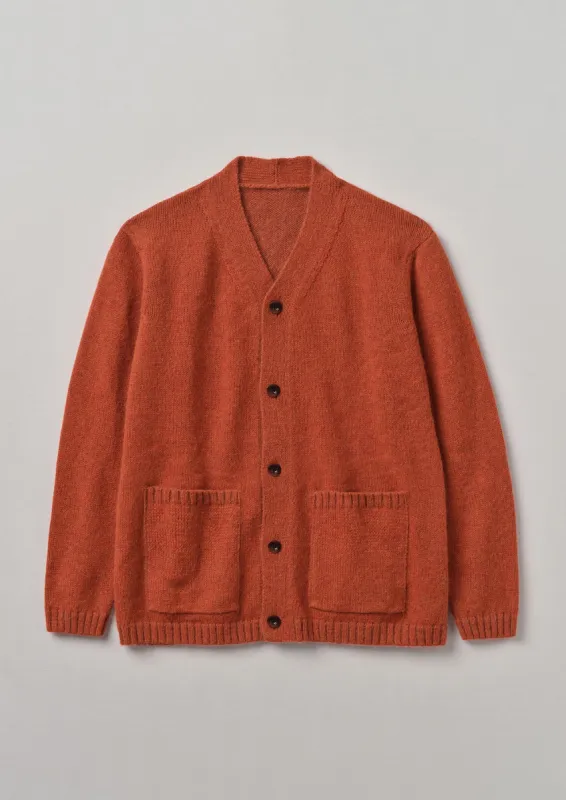 High V-Neck Cardigan | Tomato Red sold by TOAST