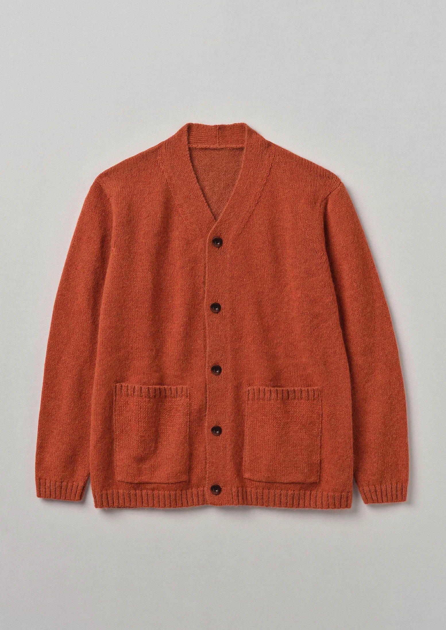 High V-Neck Cardigan | Tomato Red sold by TOAST