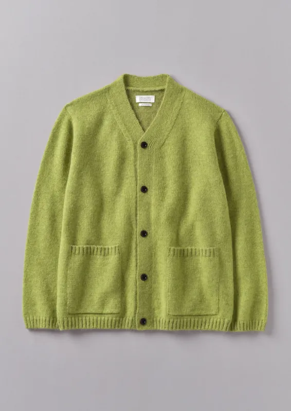High V-Neck Cardigan | Pea Shoot sold by TOAST