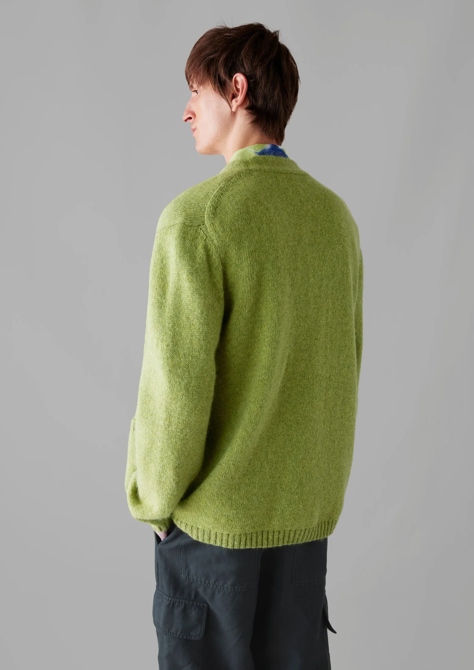 High V-Neck Cardigan | Pea Shoot sold by TOAST product image thumbnail 4