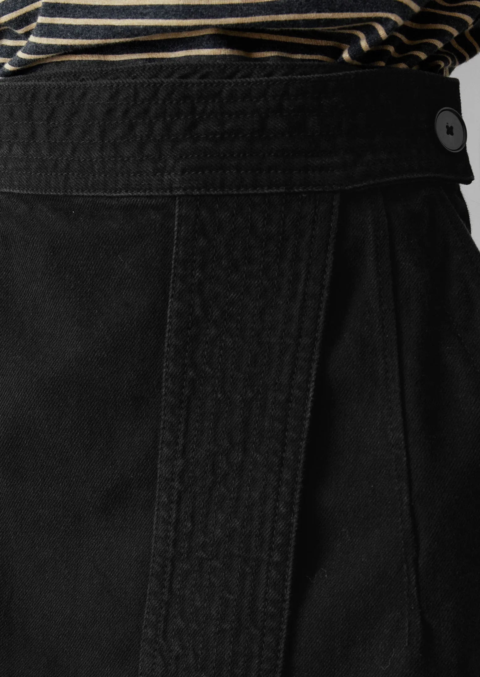 Denim Wrap Skirt | Black sold by TOAST product image thumbnail 5