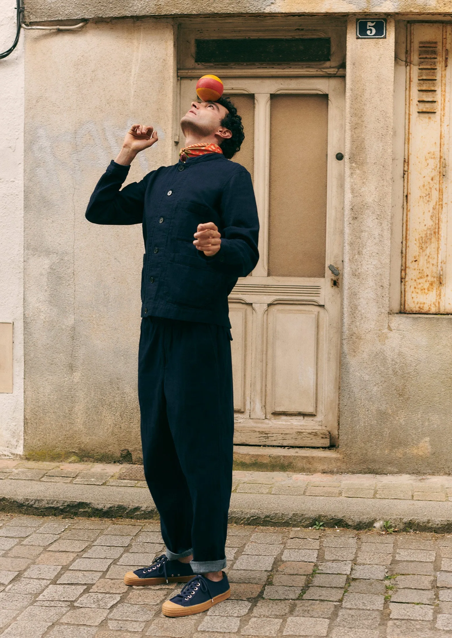 Double Faced Indigo Cotton Jacket | Indigo sold by TOAST product image thumbnail 2