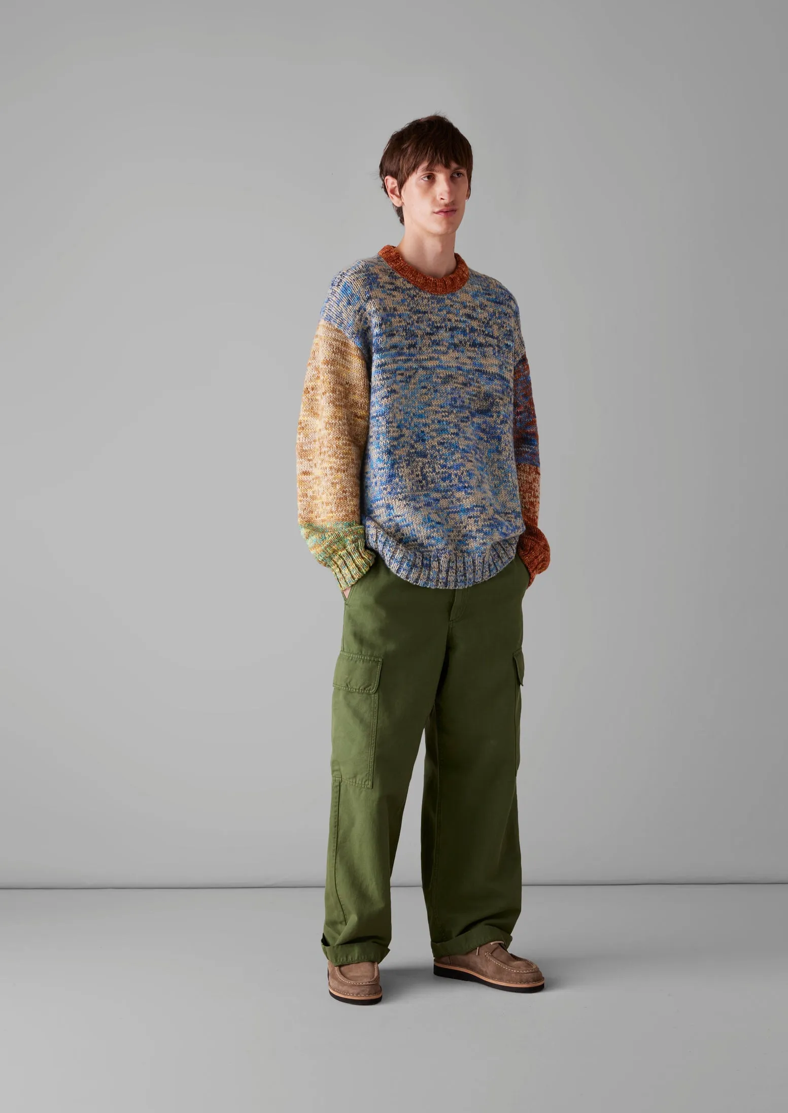 Patch Pocket Wide Leg Trousers | Propagator Green sold by TOAST product image thumbnail 3