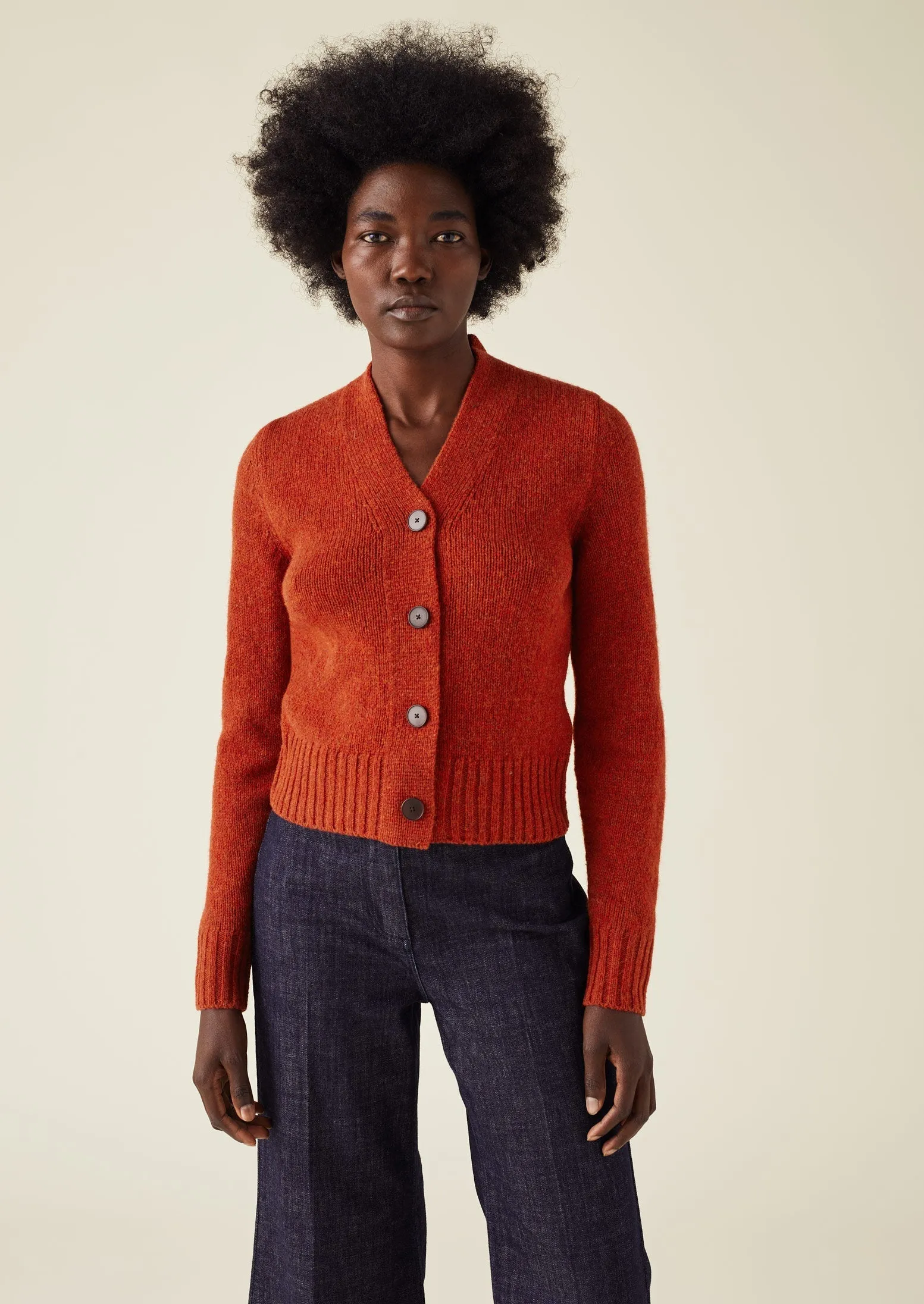 Kaia V-Neck Wool Cardigan | Harissa sold by TOAST product image thumbnail 2
