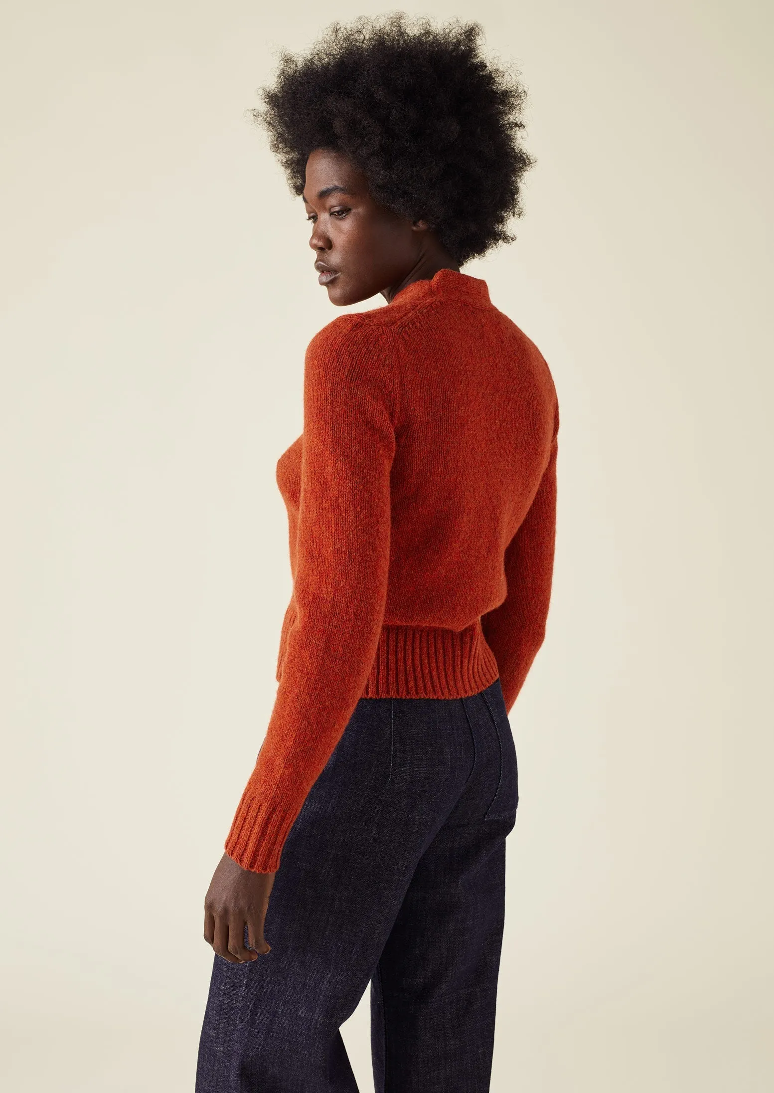 Kaia V-Neck Wool Cardigan | Harissa sold by TOAST product image thumbnail 4