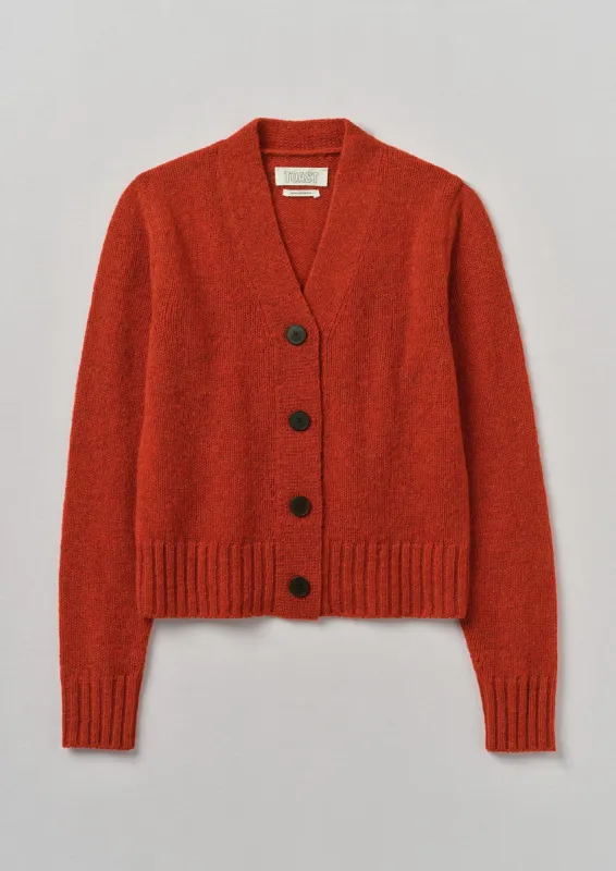 Kaia V-Neck Wool Cardigan | Harissa sold by TOAST