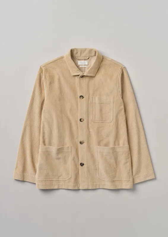 Arlo Organic Cord Jacket | Taupe sold by TOAST