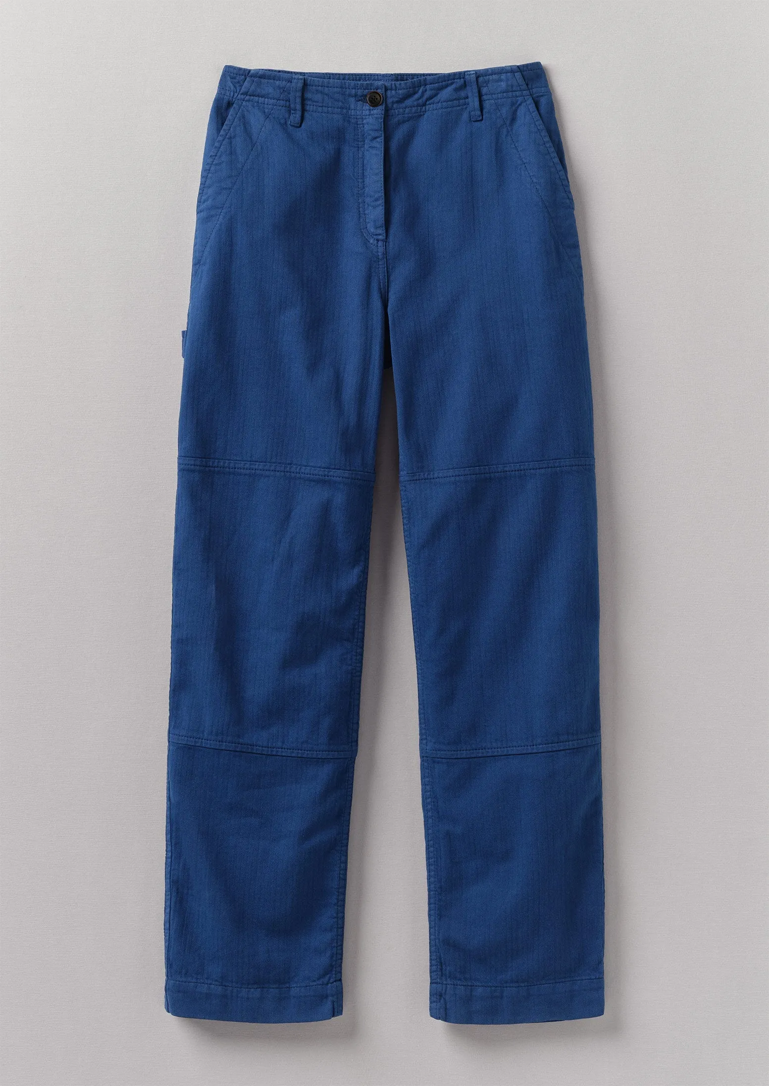 Cotton Herringbone Workwear Trousers | Thistle sold by TOAST
