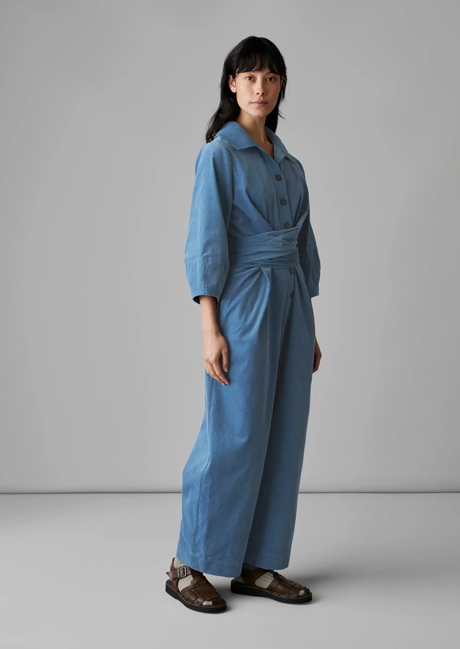 Wrap Front Needlecord Jumpsuit | Myrtle sold by TOAST product image thumbnail 5