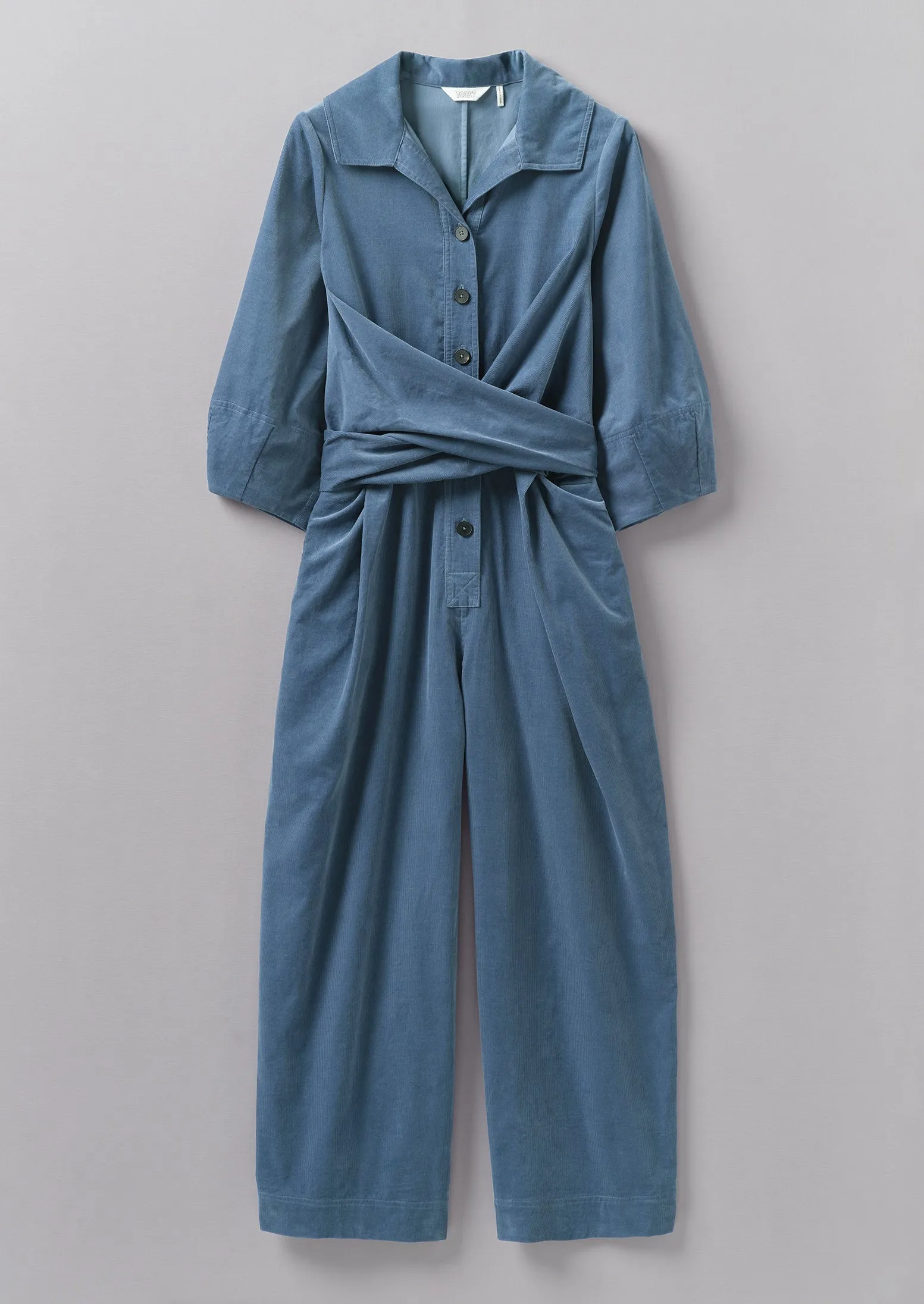 Wrap Front Needlecord Jumpsuit | Myrtle sold by TOAST