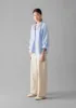 Catrin Cotton Oxford Easy Shirt | Chambray sold by TOAST