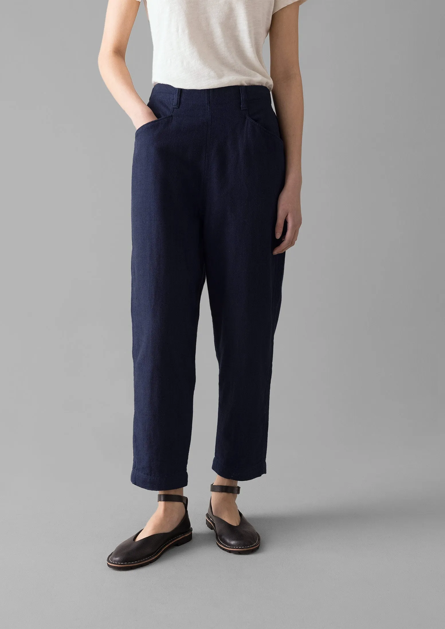 Alix Indigo Twill Trousers | Indigo sold by TOAST product image thumbnail 2