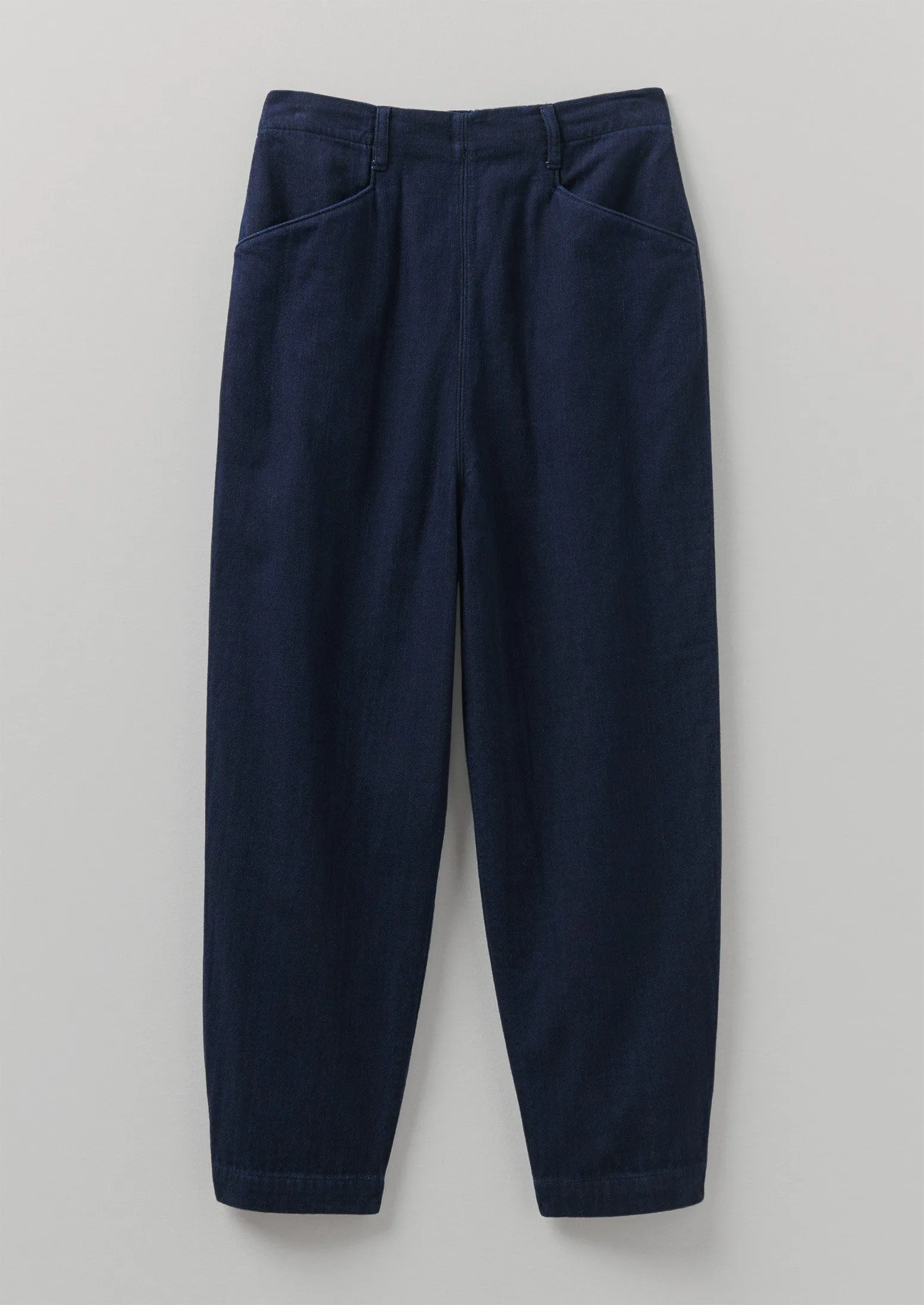 Alix Indigo Twill Trousers | Indigo sold by TOAST