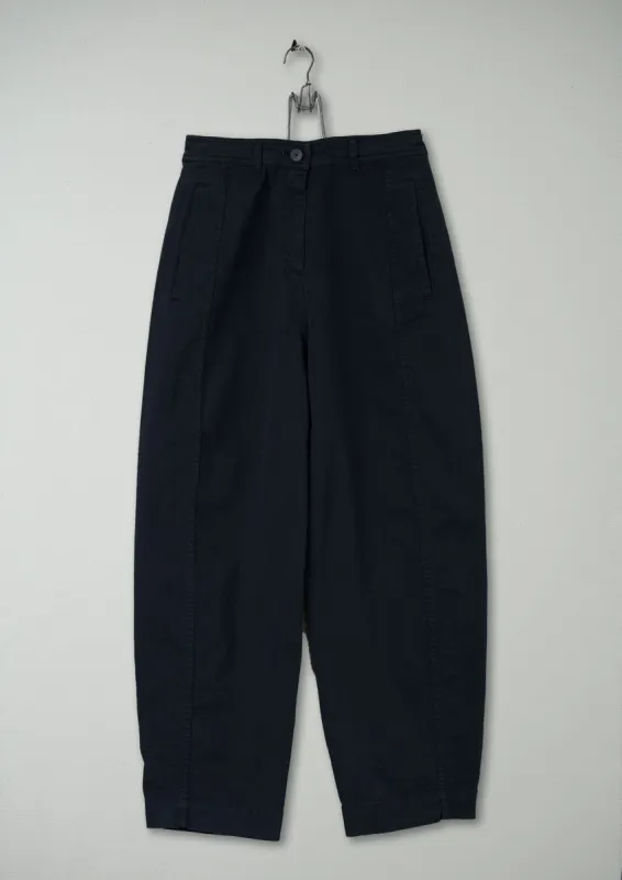 Reworn Flat Front Trousers Size 4 (262) | Navy sold by TOAST